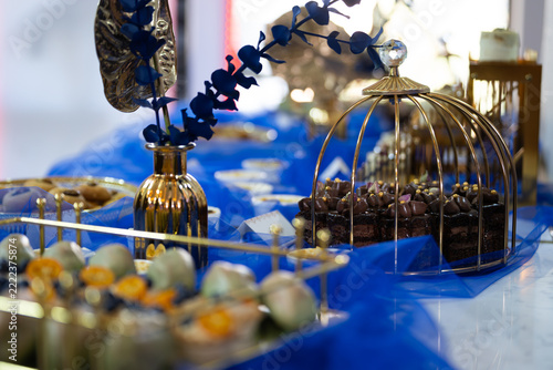 Elegant Candy Bar at a Baby Baptism Celebration
