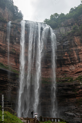 China's Tallest Waterfall—Wangxiangtai Waterfall in Simian Mountain