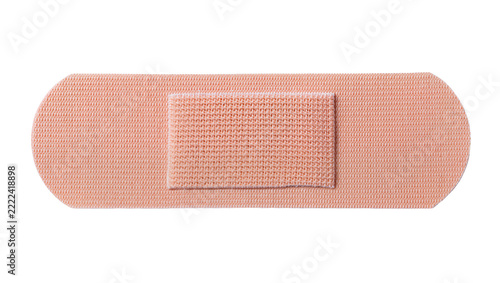 Fabric bandage with sterile gauze pad, isolated on transparent background