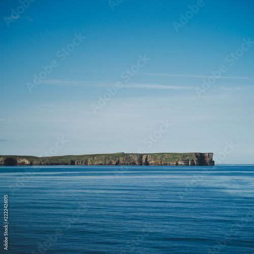 Bressay, Shetland, Scotland, United Kingdom, 11th July 2026, giants leg headland on isle of bressay viewed from departing ferry