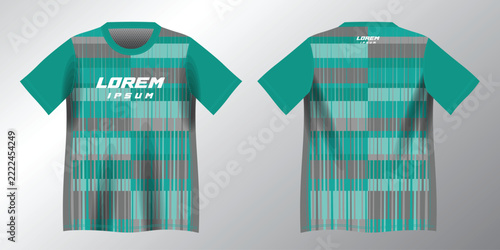 abstract tosca turquoise background pattern for sport jersey design mockup