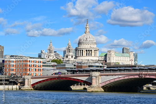 St Paul's Cathedral and Blackfriars Bridge, London