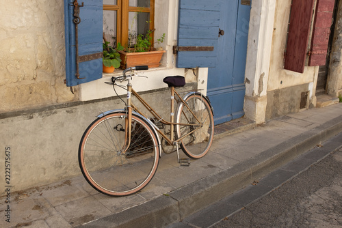 Old vintage bikes, French charm, small village, France