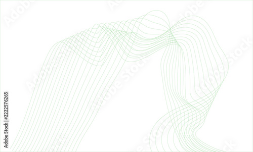 Fotografie Abstract flowing lines creating a dynamic and wavy pattern on a light background