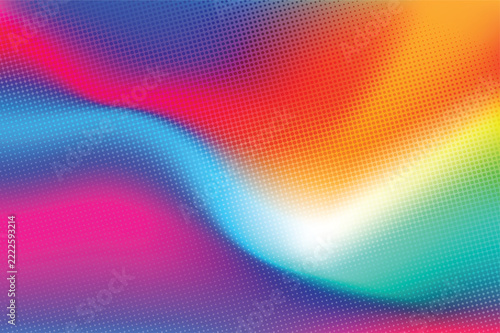 Vibrant Abstract Rainbow Gradient Background With Halftone Dot Pattern