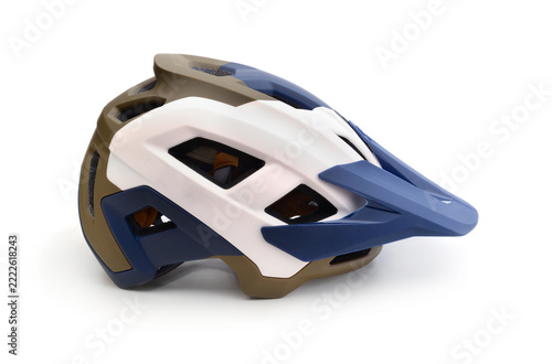 Bicycle helmet isolated on white.