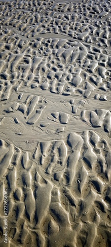 Wattboden in der Nordsee bei Ebbe