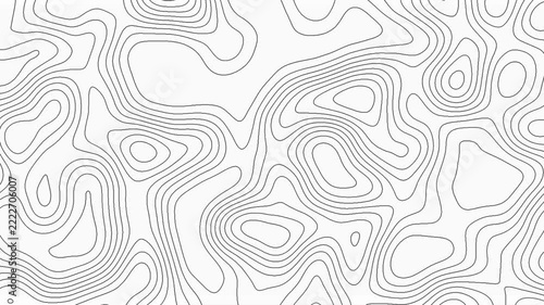 Abstract topography animation pattern dynamic waves motion white background video. Abstract topography map lines pattern white modern abstract shape.