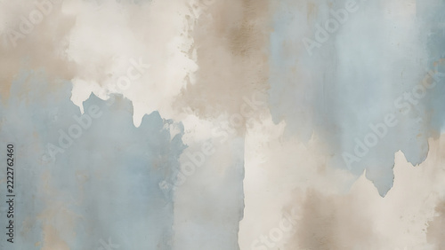 Patina Blue Limewash with Washed Linen Grain