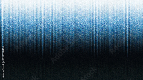 Abstract blue gradient background with vertical light streaks and textured noise effect, modern digital art design for banners and wallpapers