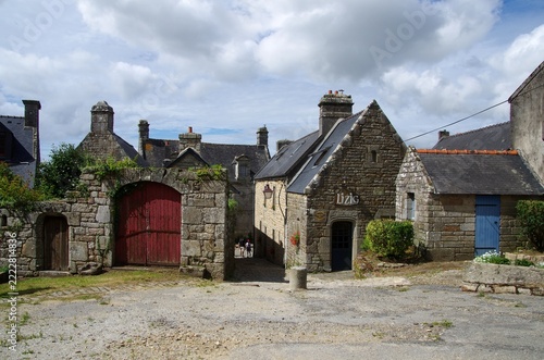 Traditional village of Locronan in Brittany in France, Europe