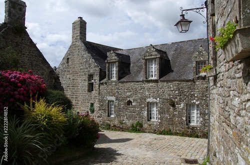 Traditional village of Locronan in Brittany in France, Europe