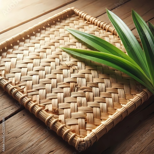 Traditional Southeast Asian Woven Rattan Texture