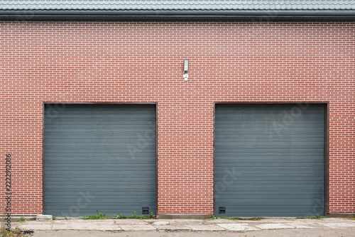 Two gates of garage.