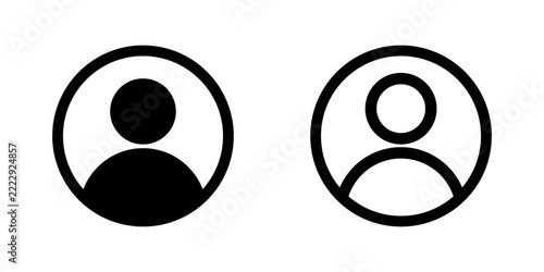 set of vector user icons	