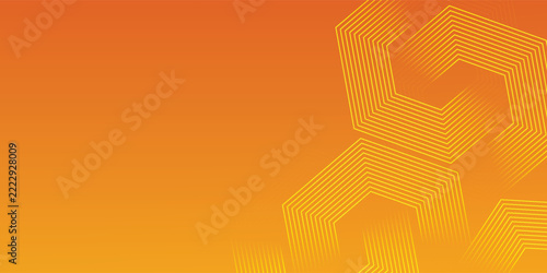 Orange abstract background. Minimal pattern. Vibrant gradient geometric lines. Modern design. Suit for banner, cover, business, flyer, poster, website, brochure, corporate