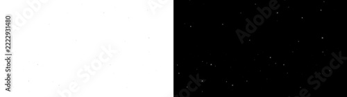 Starfield with tiny white twinkling stars on a night sky for space designs in PNG, Transparent and Black Background Versions