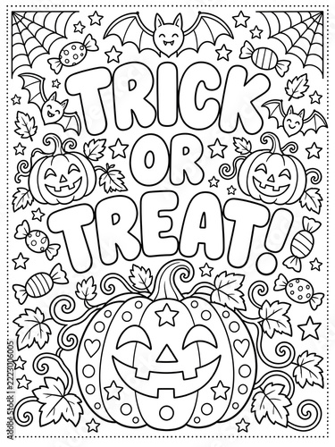 happy halloween coloring sheet printable for kids - coloring pages 