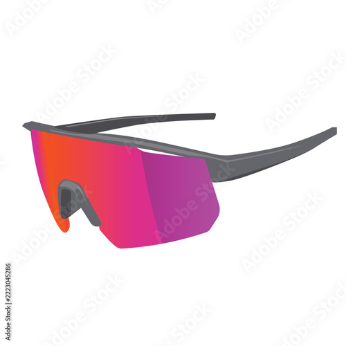 colorfull modern running glasses vector design