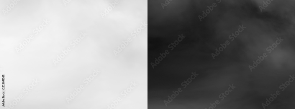 Fototapeta premium Soft grey fog overlay isolated on transparent background for atmospheric design and compositing