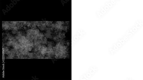 Obraz na plátně Gray Smoke Pair Dark Panel and Transparent Overlay Texture Preview