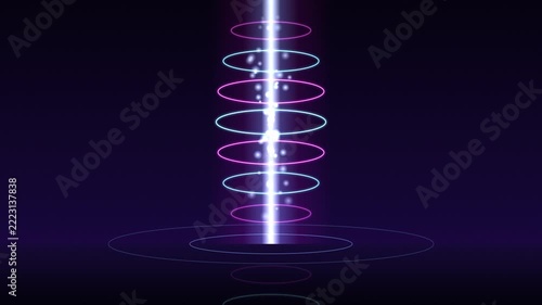 Glowing Energy Beam