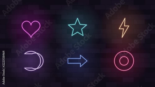 Glowing Neon Light Signs