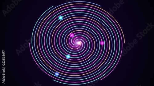 Glowing Spiral Arms