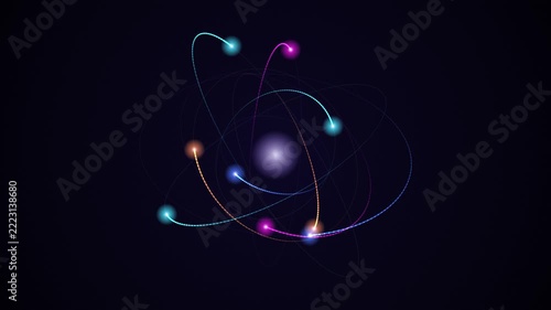 Orbit Light Trails Purple