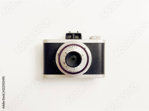 Studio shot of 1950s era rangefinder camera