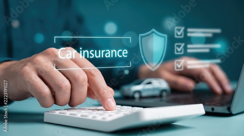 Insurance advisor compares car insurance quotes and coverage plans using digital tools for accurate premium calculation, vehicle protection, risk assessment, and smarter financial security decisions.
