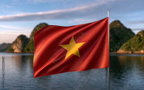 Vietnam Flag on Pole