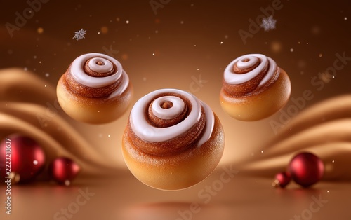 Floating Cinnamon Rolls