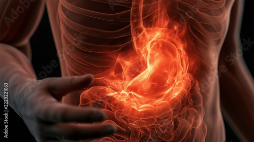 Understanding heartburn and its effects on the stomach due to high acidity and irritation of the mucous membrane