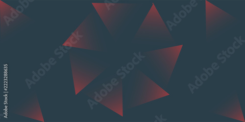 Red Faded Triangles Geometric Seamless Pattern Trend Vector Abstract Background. Triangular Grid Motif Half Tone Art Illustration for Textile. Repetitive Graphic Abstraction Wallpaper Dot Work Texture
