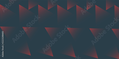 Red Faded Triangles Geometric Seamless Pattern Trend Vector Abstract Background. Triangular Grid Motif Half Tone Art Illustration for Textile. Repetitive Graphic Abstraction Wallpaper Dot Work Texture