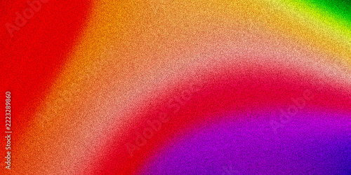 Abstract colorful gradient with grainy noise effect
