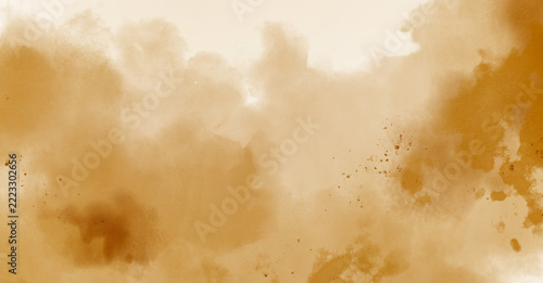 Abstract watercolor art background template. brown watercolor backdrop empty space for text, banner, presentation or product display graphic design