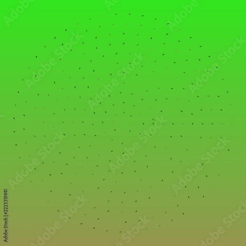 Abstract Green Gradient Background with Tiny Seed Pattern and Circle Halftone Effect