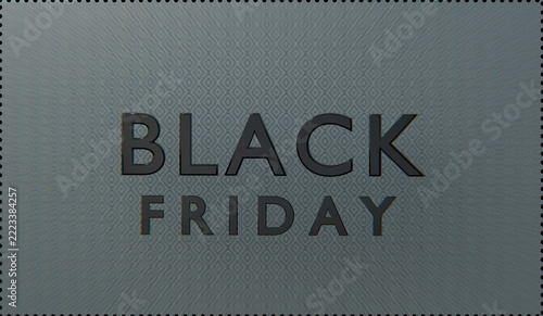 Luxury Black Friday Sale Banner with Gold Typography on Dark Marble Background