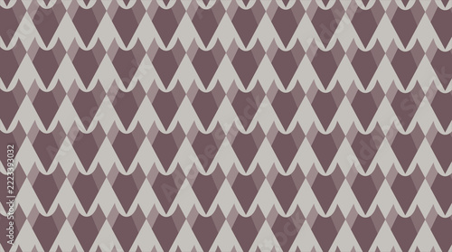 Obraz na plátně Elegant geometric seamless pattern featuring abstract overlapping shapes in mute