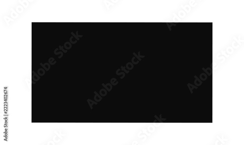 Black Rectangle Shape Solid Block Geometric Design Element PNG Transparent Background