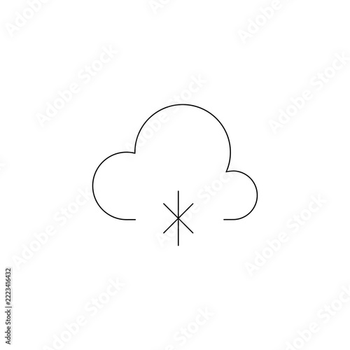cloud snow icon