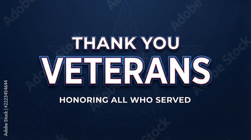 Thank you veterans honoring all who served patriotic american flag background