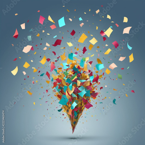 abstract background with colorful stars