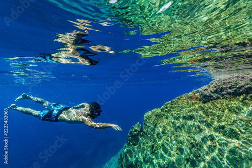 swimming in the mediterranean sea
