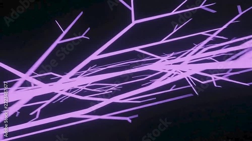 Violet Blue Cloud Computing Energy Vortex Digital Motion Background