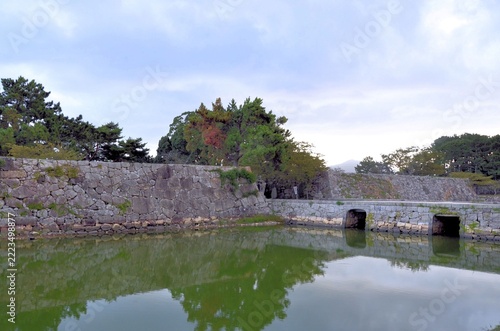 萩城跡 御本丸御門跡・極楽橋