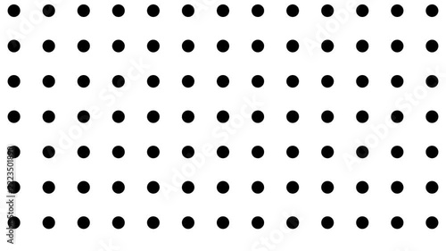 Black dot grid pattern seamless loop medical technology interface, seamless loop on white background animation. Animated Video 4K