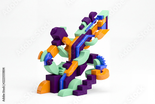 Abstract 3D composition representing business innovation concept